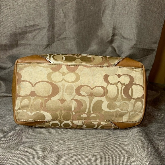 Y2K Coach Vintage Signature Sarah Optic Tan Hobo Bag F15667 - Picture 5 of 13